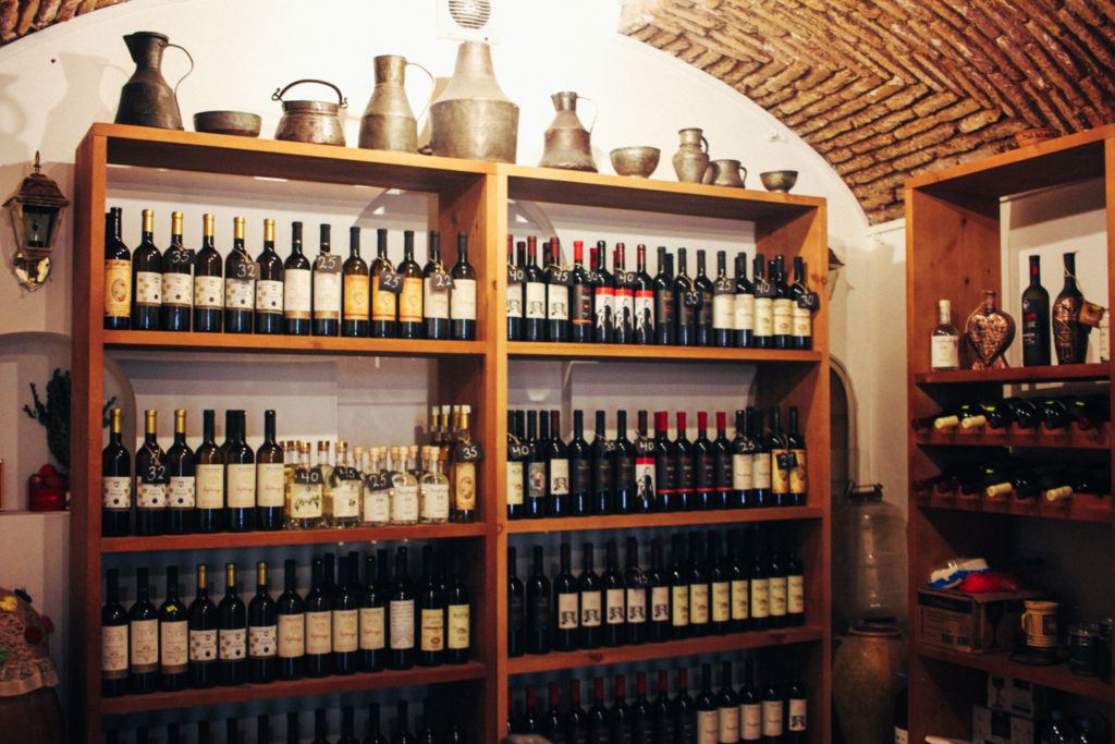 Georgian wine in Tbilisi