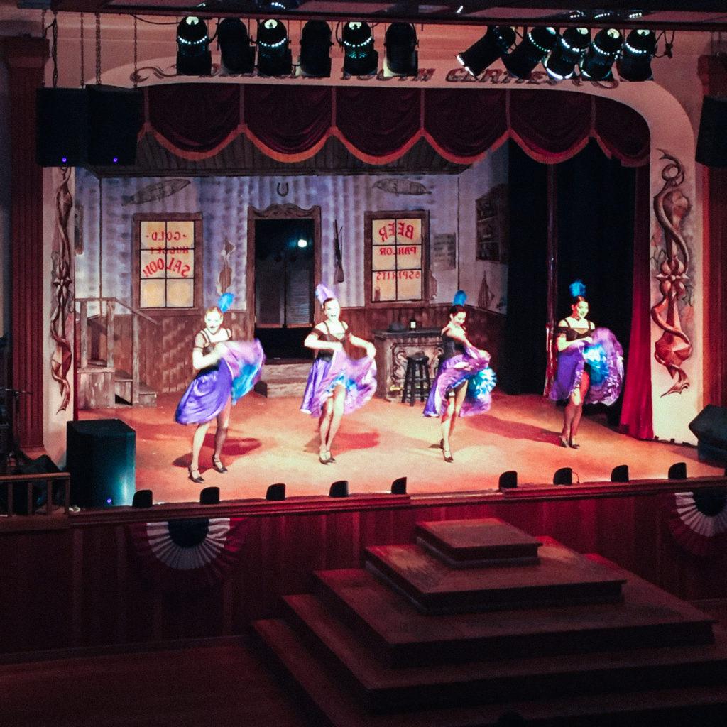 A cancan show in Dawson City, Canada