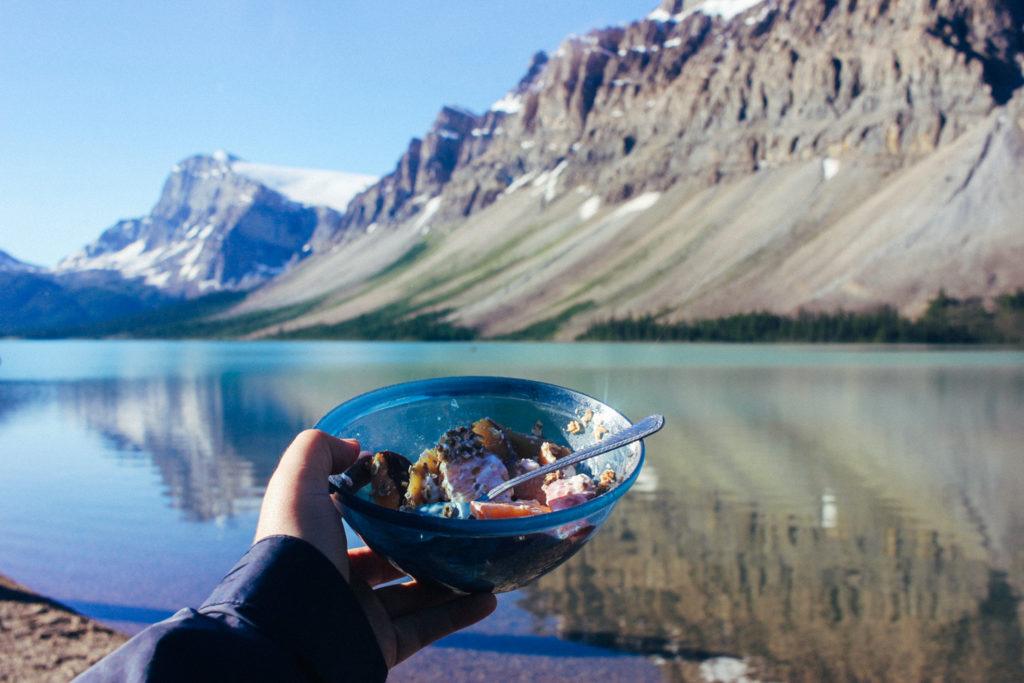 Beautiful breakfast in Banff